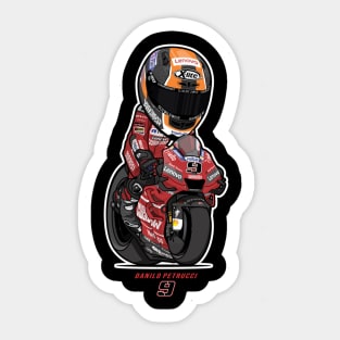 Danilo Petrucci 9 Cartoon Sticker